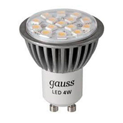 Светодиодная лампа Gauss GU10, 4W, 4100K