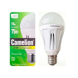 Светодиодная лампа Camelion E27, 10W, 3000K