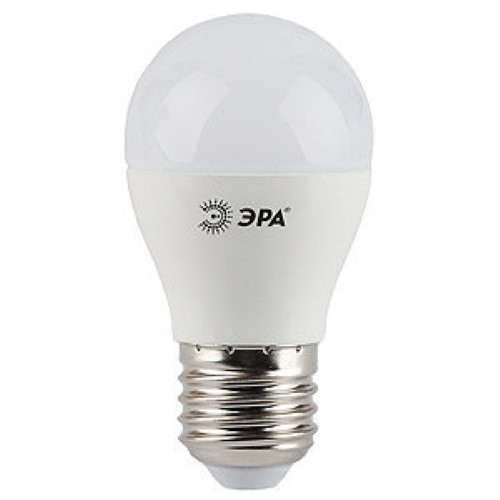 Светодиодная лампа (Шар) ЭРА E27, 7W, 2700K