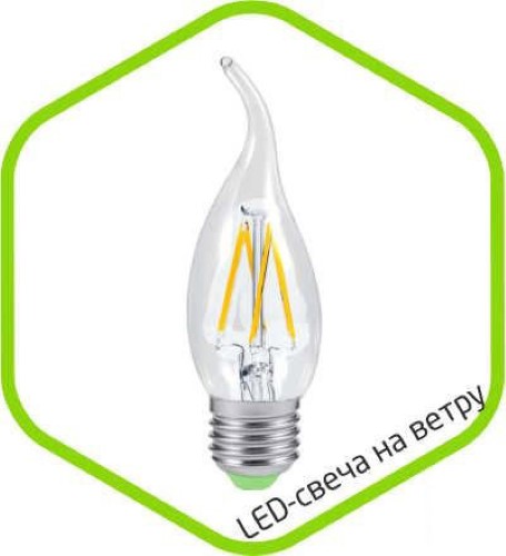 Светодиодная лампа (Свеча) ASD E14, 5W, 3000K