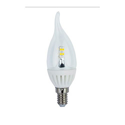Светодиодная лампа (свеча на ветру) Ecola E14, 4W, 2700K