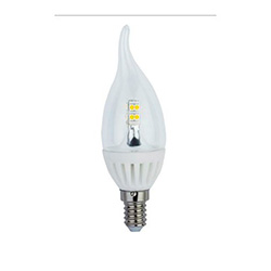 Светодиодная лампа (свеча на ветру) Ecola E14, 4W, 4000K