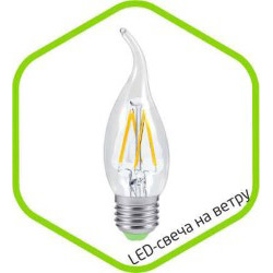 Светодиодная лампа (Свеча) ASD E27, 5W, 4000K