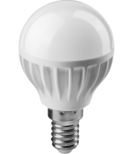 Светодиодная лампа (Шар) ОНЛАЙТ E14, 6W, 2700K