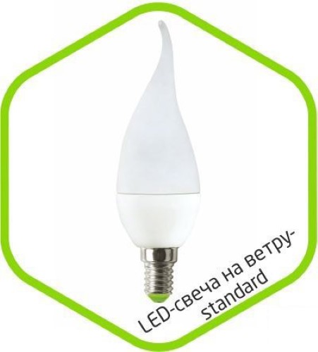 Светодиодная лампа (Свеча) ASD E27, 5W, 4000K