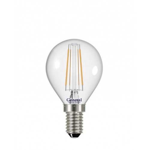 Светодиодная лампа (Шар) General E14, 6W, 4500K