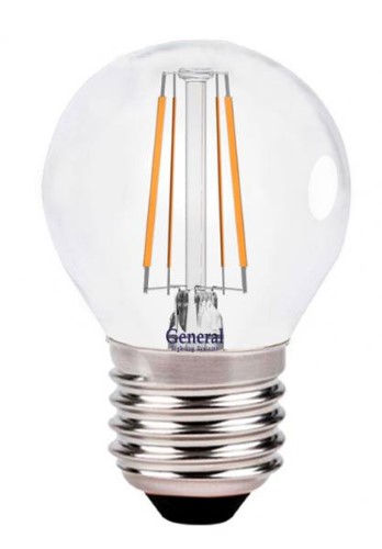 Светодиодная лампа (Шар) General E27, 6W, 4500K