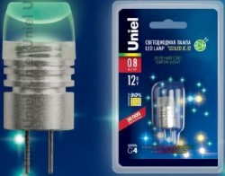 Светодиодная лампа Uniel E27, 0,8W, K