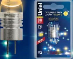 Светодиодная лампа Uniel E27, 0,8W, K