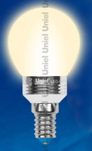 Светодиодная лампа (Шар) Uniel E14, 5W, 2700K
