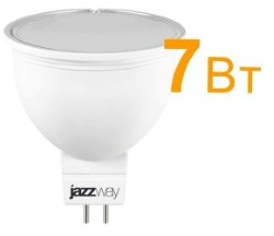 Светодиодная лампа (Софит) Jazzway GU5.3, 7W, 3000K