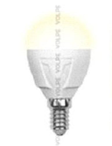 Светодиодная лампа (Шар) Volpe E14, 6W, 3000K