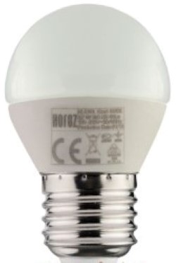 Светодиодная лампа HOROZ E14, 6W, 3000K