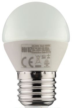 Светодиодная лампа HOROZ E14, 6W, 3000K