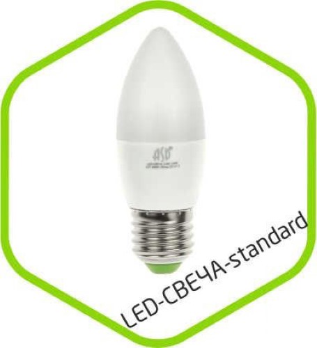 Светодиодная лампа (Свеча) ASD E27, 7,5W, 3000K