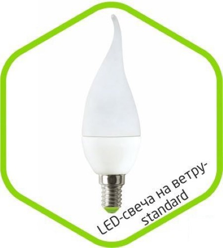 Светодиодная лампа (Свеча) ASD E14, 5W, 4000K
