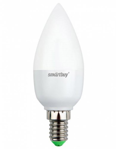 Светодиодная лампа (Свеча) Smartbuy E14, 5W, 3000K