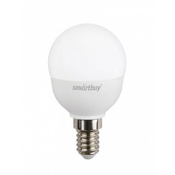 Светодиодная лампа (Шар) Smartbuy E14, 5W, 3000K