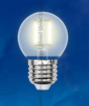 Светодиодная лампа (Шар) Uniel E27, 6W, 3000K