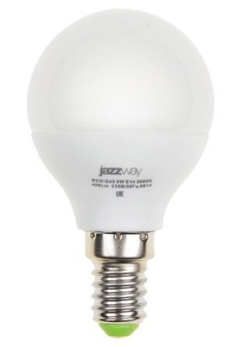 Светодиодная лампа (Шар) Jazzway E14, 5W, 4000K