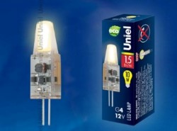 Светодиодная лампа Uniel E27, 1,5W, 3000K