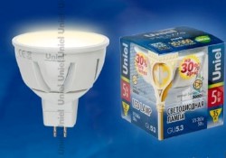 Светодиодная лампа Uniel E27, 5W, 3000K