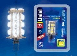 Светодиодная лампа Uniel E27, 0,9W, 6500K