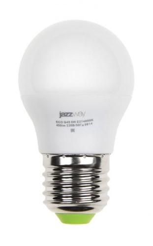 Светодиодная лампа (Шар) Jazzway E27, 5W, 3000K