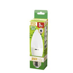 Светодиодная лампа (Свеча) Jazzway E27, 5W, 3000K