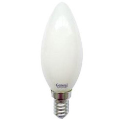 Светодиодная лампа (Свеча) General E14, 6W, 2700K
