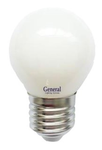 Светодиодная лампа (Шар) General E27, 7W, 4500K