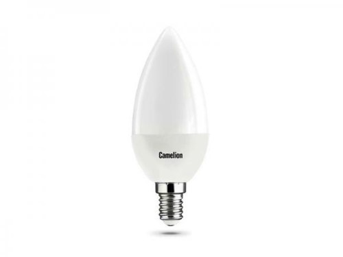 Светодиодная лампа (Свеча) Camelion E14, 7W, 6500K