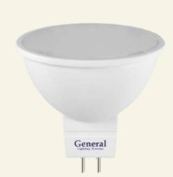 Светодиодная лампа (Софит) General GU5.3, 8W, 4500K