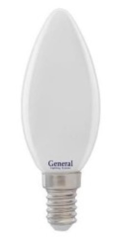 Светодиодная лампа (Свеча) General E14, 8W, 6500K