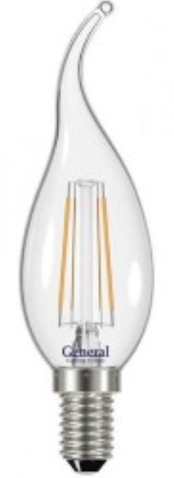Светодиодная лампа (Свеча) General E14, 8W, 6500K