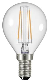 Светодиодная лампа (Шар) General E14, 8W, 4500K
