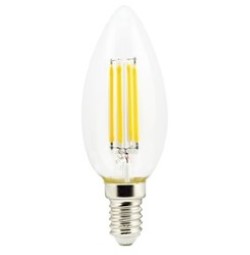 Светодиодная лампа (Свеча) Ecola E14, 6W, 2700K