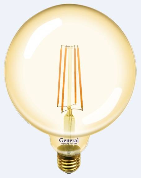 Светодиодная лампа (Шар) General E27, 8W, 2700K
