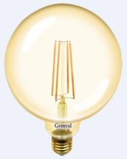 Светодиодная лампа (Шар) General E27, 10W, 2700K