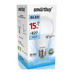 Светодиодная лампа Smartbuy E27, 15W, 6000K