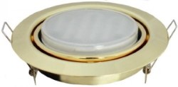 Точечный светильник Ecola золотой (FG5390ECB)
