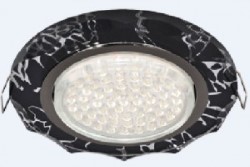 Точечный светильник Ecola черный (FB53RCECH)