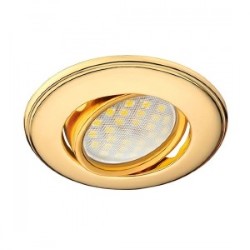 Точечный светильник Ecola золотой (FG1601EFS)