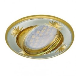 Точечный светильник Ecola золотой (FG1615EFY)