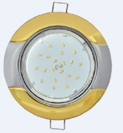 Точечный светильник Ecola золотой (FM71H4ECB)