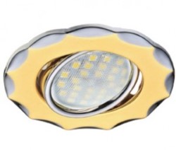 Точечный светильник Ecola золотой (FI1602EFS)