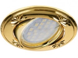 Точечный светильник Ecola золотой (FL1615EFY)