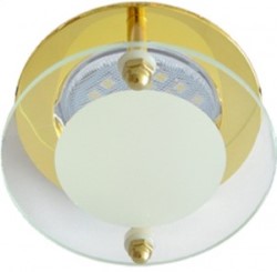 Точечный светильник Ecola золотой (FG16ACECB)