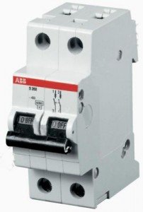 Автоматический выключатель 2P 10А С S202 6кА (STOS202C10)