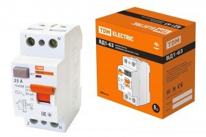 УЗО 2P, 25A/0,03A, 220-230V